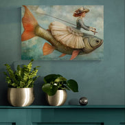 Girl On Fish