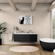 Welcome To The Bathroom Cat