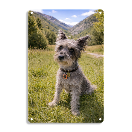 Schnauzer On The Grass