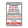 No Soliciting