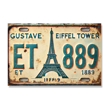 Eiffel Tower 1889 Vintage Paris