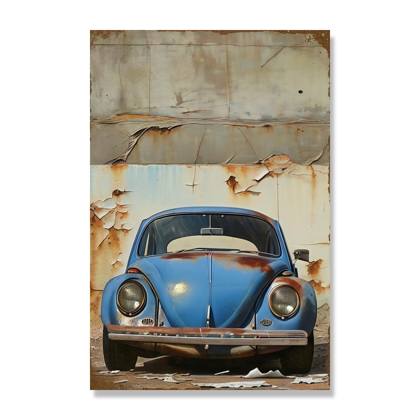 Blue Old Car