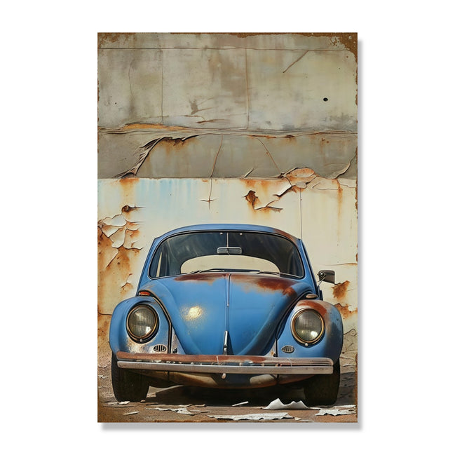 Blue Old Car