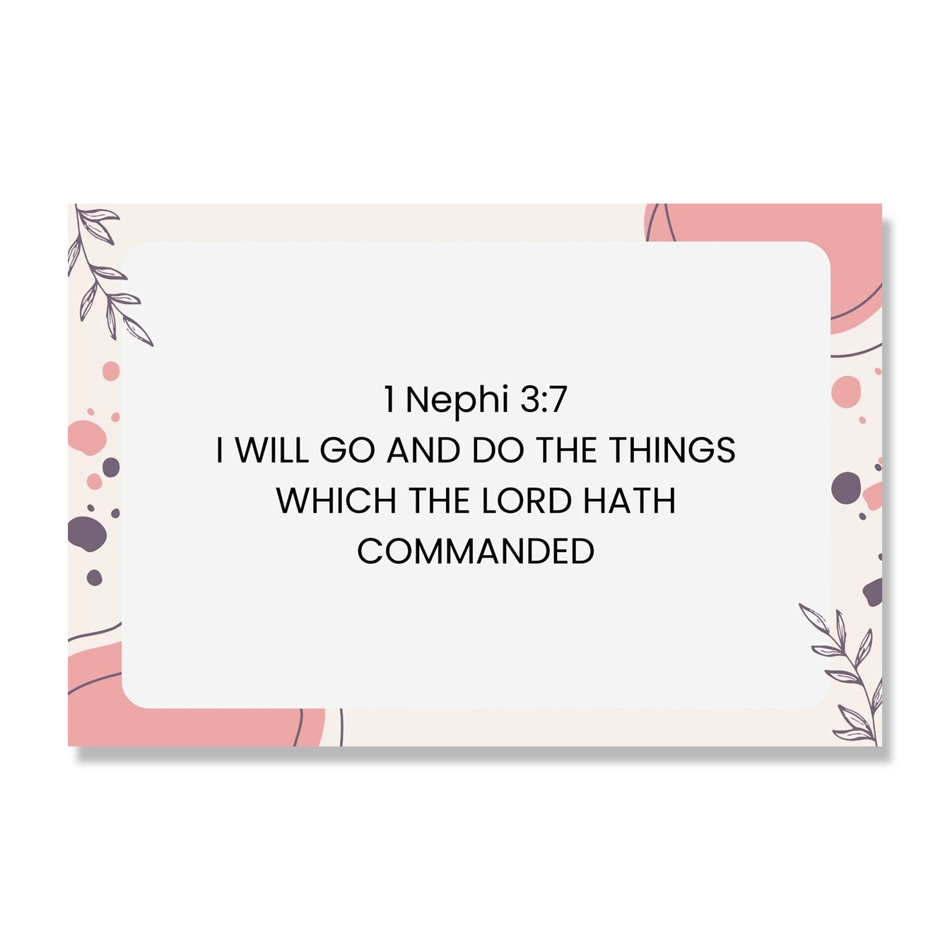 The Book of Mormon - 1 Nephi 3:7