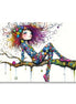 Colorful Girl On The Branch