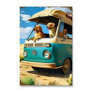 Three Dogs In The Bus