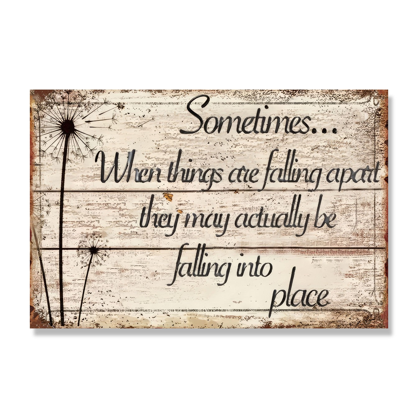 Sometimes When Things Are Falling Apart