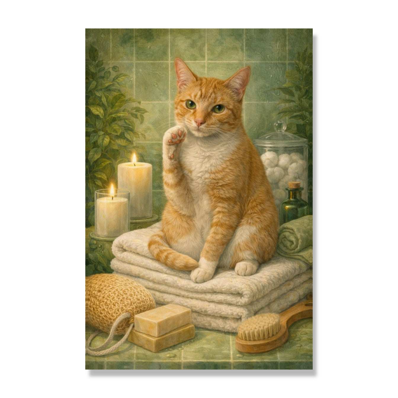 Spa Day Cat