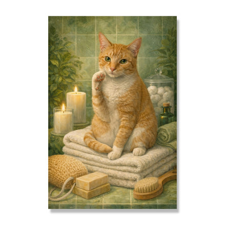 Spa Day Cat