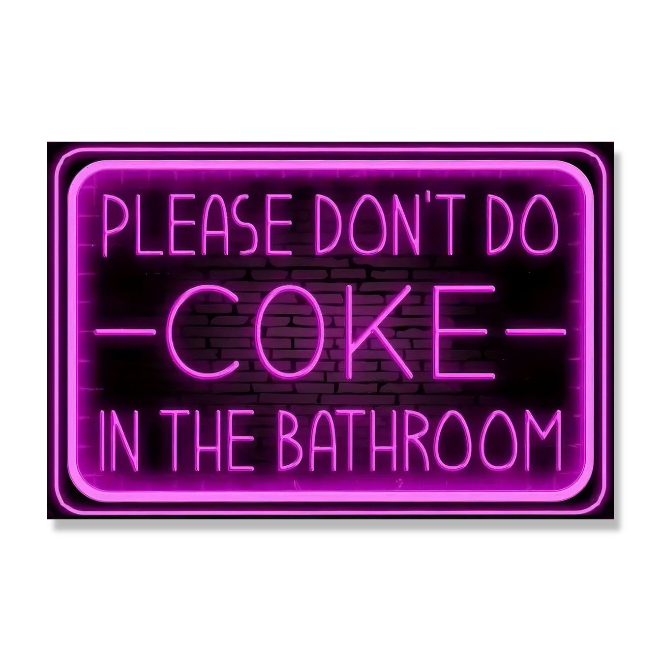 Please Don't Do Coke In The Bathroom