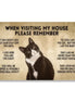 When Visiting My House Please Remember Cat
