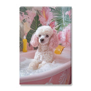 The Pink Poodle in the Bath