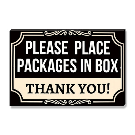 Please Place Packages In Box