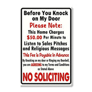No Soliciting