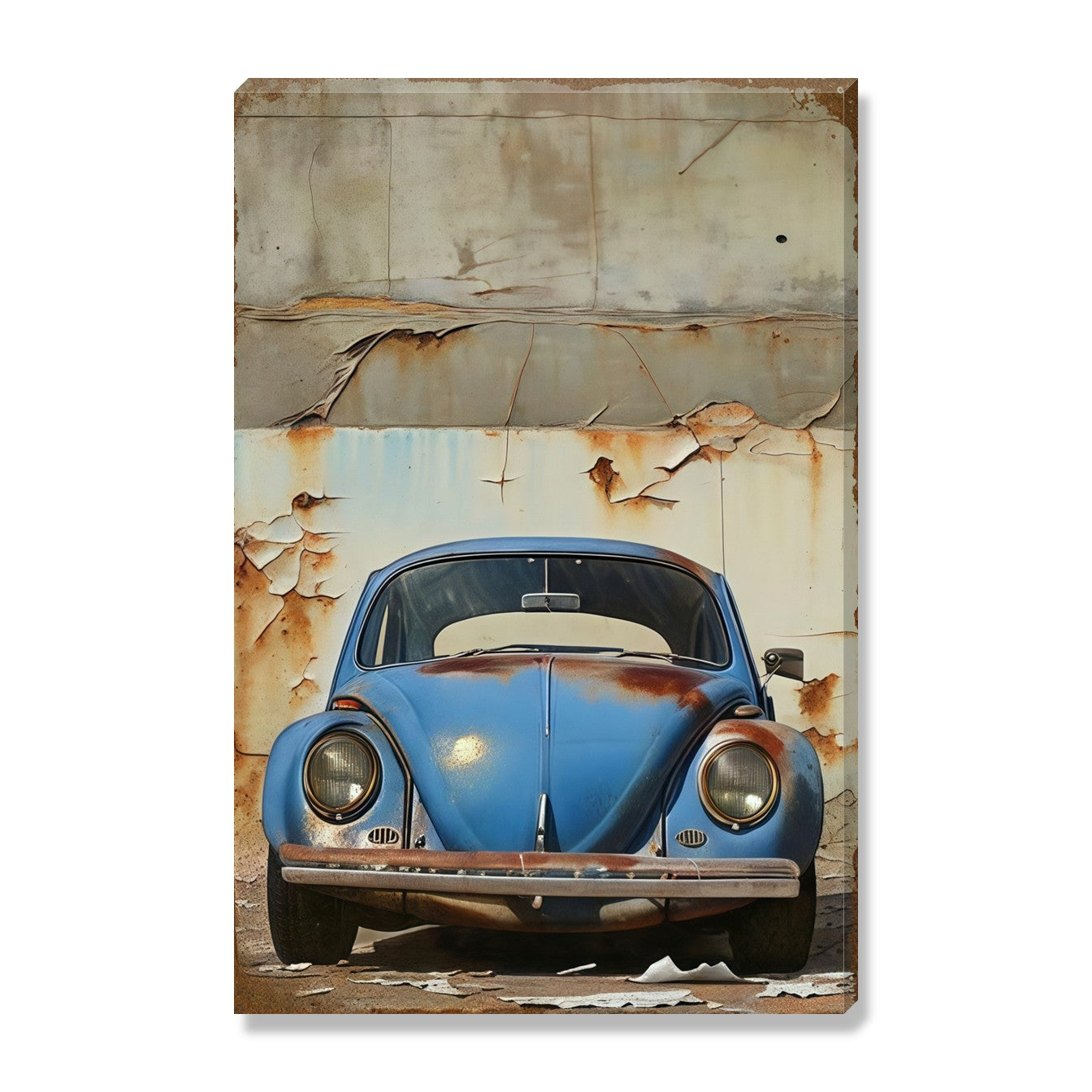 Blue Old Car