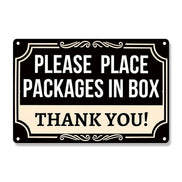 Please Place Packages In Box