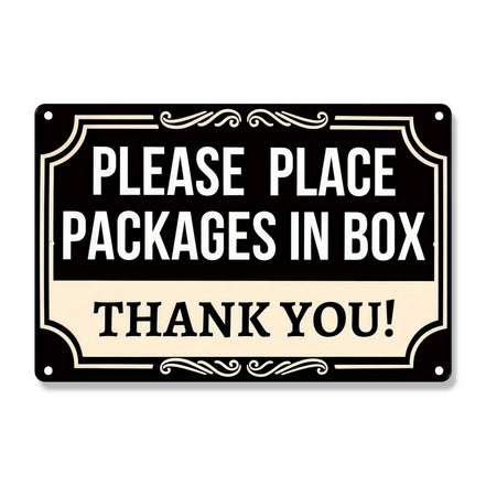 Please Place Packages In Box