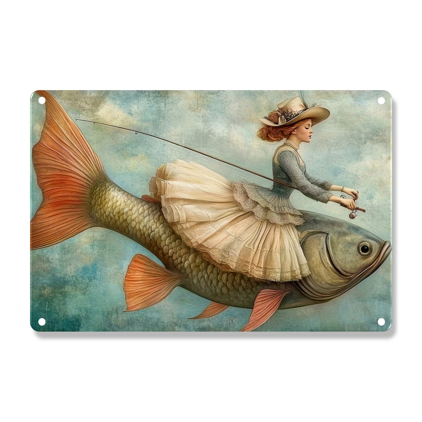 Girl On Fish