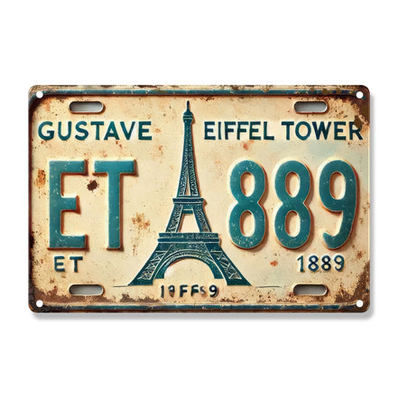 Eiffel Tower 1889 Vintage Paris