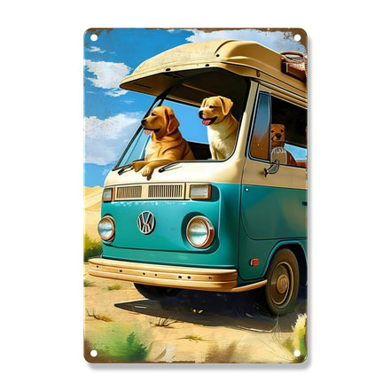 Three Dogs In The Bus