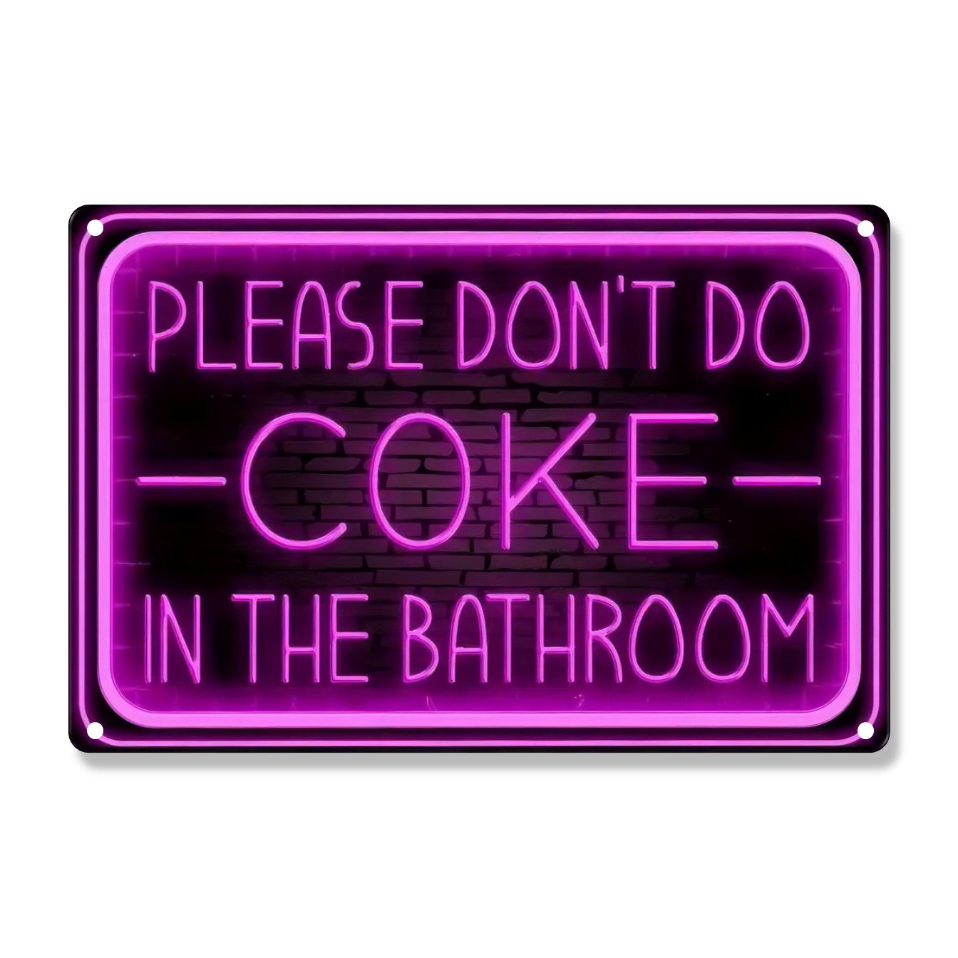 Please Don't Do Coke In The Bathroom