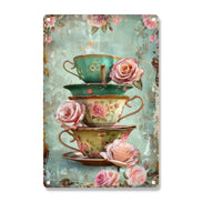 Pink Roses in the Cups 2