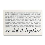 We Did It Together