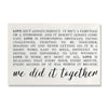 We Did It Together