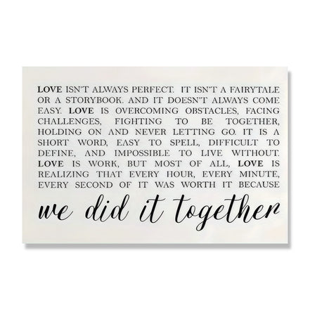 We Did It Together