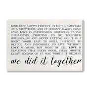 We Did It Together