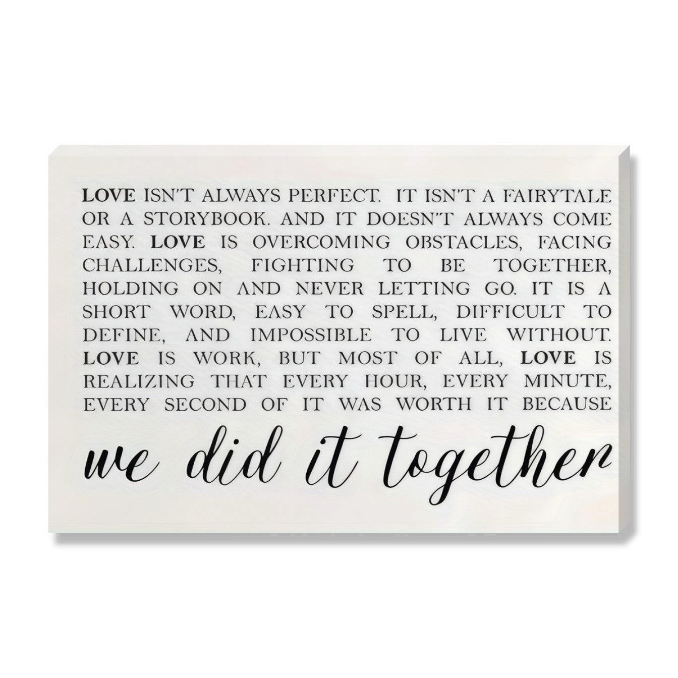 We Did It Together