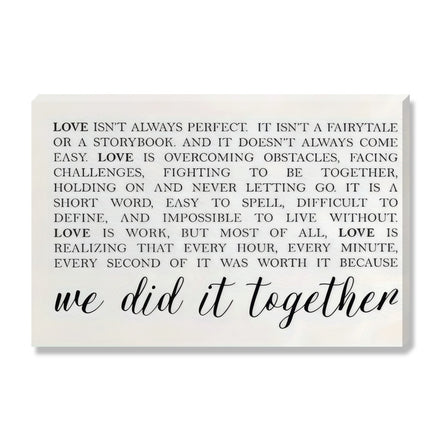 We Did It Together