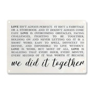We Did It Together