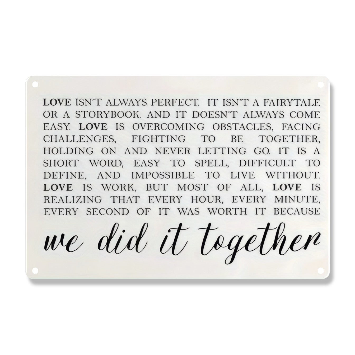 We Did It Together