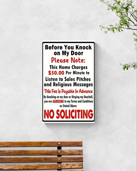 No Soliciting